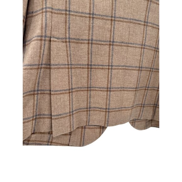 Luigi Bianchi Mantova Sartoria Mens Wool Cashmere Silk Plaid Blazer Jacket 50 - Picture 4 of 10